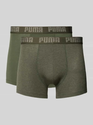 Majtki i obcisłe bokserki z mieszanki bawełny w zestaw 2 szt. Puma Khaki