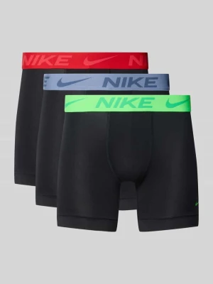 Majtki i obcisłe bokserki z napisem z logo w zestaw 3 szt. Nike czarny