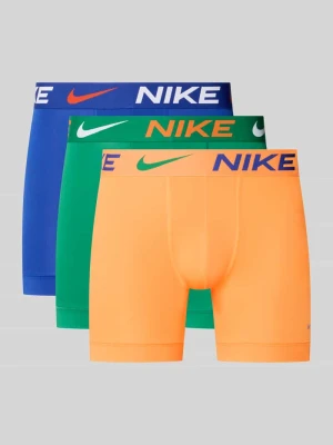 Majtki i obcisłe bokserki z napisem z logo w zestaw 3 szt. Nike Neonowy pomarańczowy