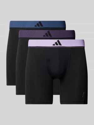 Majtki i obcisłe bokserki z wyhaftowanym logo w zestaw 3 szt. Adidas Fioletowy