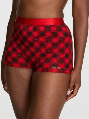 Majtki Logo Cotton High-Waist Boyshort Victoria's Secret