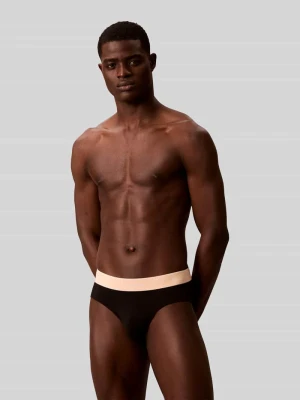 Majtki o kroju regular fit z mieszanka bawełny w zestaw 3 szt. Calvin Klein Underwear
