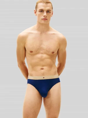 Majtki o kroju regular fit z mieszanka bawełny w zestaw 3 szt. Tommy Hilfiger
