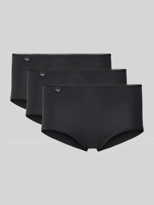 Majtki o kroju slim fit z naszywką z logo w zestawie 3 szt. Sloggi
