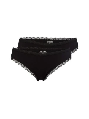 Snocks Majtki w 2-paku Kobiety czarny jednolity,
