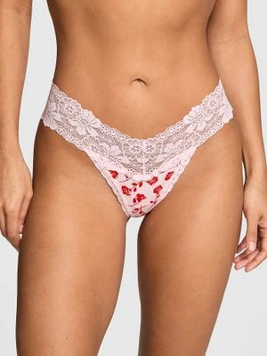 Majtki Wink typu string z koronkowym wykończeniem Victoria's Secret