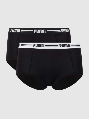 Majtki z dodatkiem streczu w zestaw 2 szt. Puma Czarny