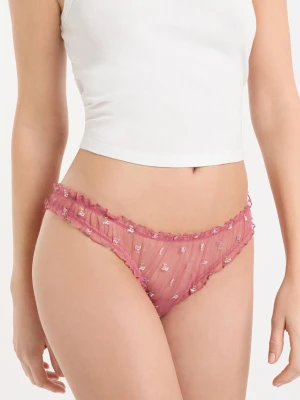 Majtki z haftem Etam