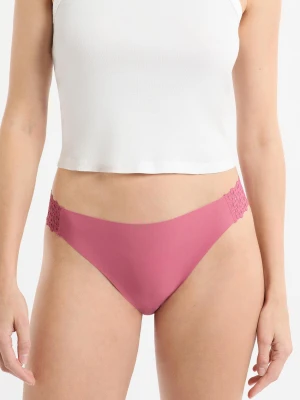 Majtki z mikrofibry i koronki Etam