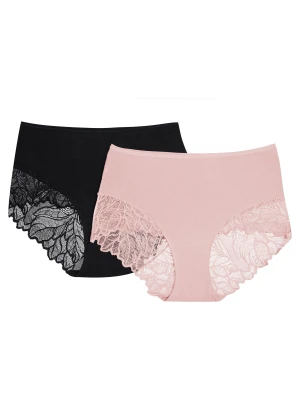 Majtki z wysokim stanem Pinky (Dwupak) Esotiq