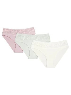 Majtki z wysokim stanem Plum (Trzypak) Esotiq