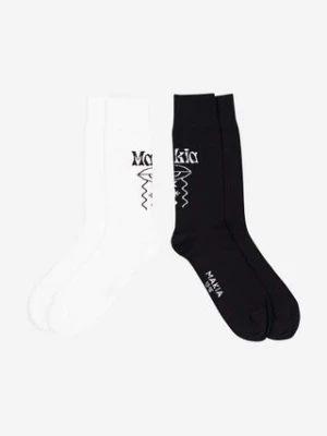 Makia skarpetki Smiley 2-pack damskie kolor czarny Smiley two pack of socks U83007 000 U83007-000