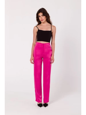 Makover Spodnie w kolorze różowym rozmiar: L