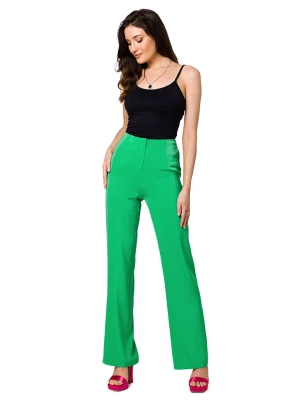 Makover Spodnie w kolorze zielonym rozmiar: XL