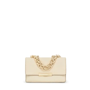 Mała Beżowa Skórzana Torebka Przez Ramię Audree - Tous