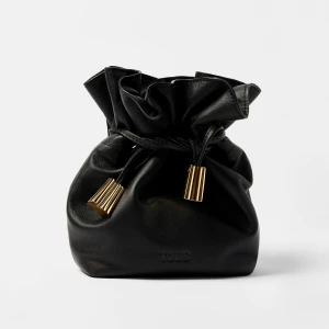 Mała Czarna Torba Worek Skórzana Tous Heritage - Tous
