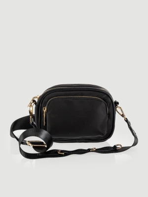 Mała czarna torebka ze złotymi dodatkami Top Secret