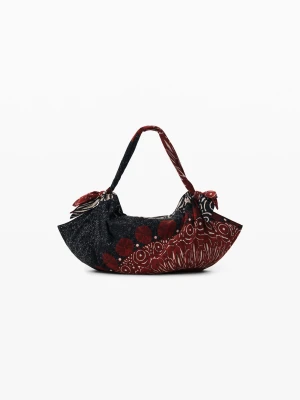 mała haftowana torba w stylu vintage Desigual czarny