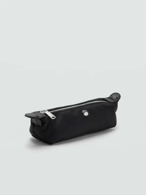 Mała kosmetyczka z nylonu na zamek czarny - Kobieta - Rozmiar uniwersalny - MANGO