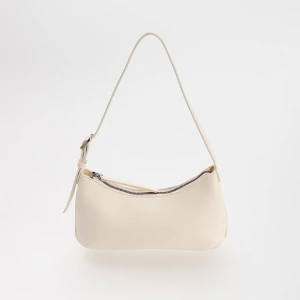 Mała kremowa torebka bagietka z imitacji skóry House