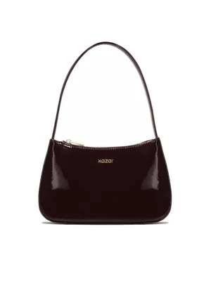 Mała lakierowana torebka w kolorze bordo Kazar