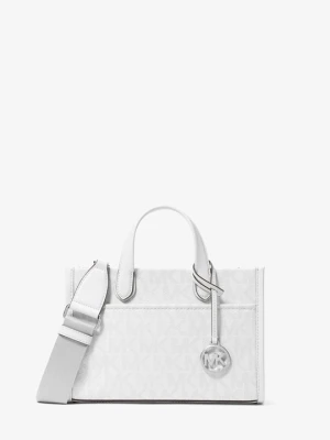 Mała listonoszka Gigi z charakterystycznym logo Michael Kors srebrny