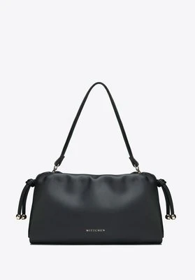 Mała listonoszka ze skóry ekologicznej z troczkiem czarna Wittchen