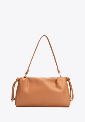 Mała listonoszka ze skóry ekologicznej z troczkiem jasny brąz Wittchen