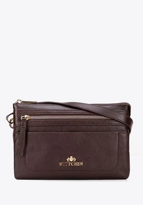 Mała listonoszka ze skóry naturalnej o fakturze groszkowej brązowa Wittchen