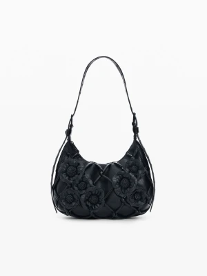 Mała pleciona torebka w kwiaty Desigual