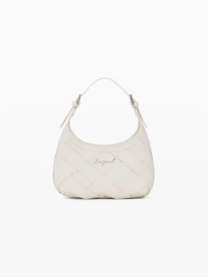 Mała pleciona torebka z logo Desigual