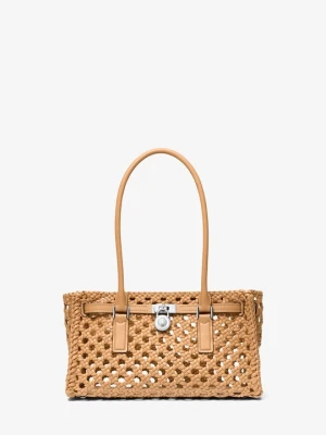 Mała ręcznie tkana torba Hamilton Moderne Michael Kors ORZECHOWY (Brązowy)