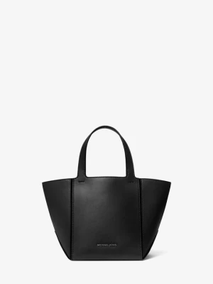 Mała skórzana torba tote Jordi Michael Kors CZARNY (Czarny)