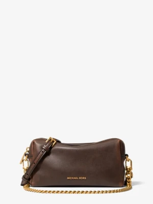Mała skórzana torebka do przewieszenia przez ramię Bryant z odpinanym paskiem Michael Kors CZEKOLADOWY (Brązowy)