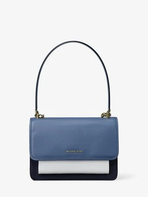 Mała skórzana torebka przez ramię Claire z blokami kolorów MICHAEL Michael Kors