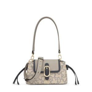 Mała Szarobrązowa Torebka Crossbody Tous Kaos Icon - Tous