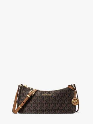 Mała tkana torebka do przewieszenia przez ramię Zadie z charakterystycznym logo Michael Kors
