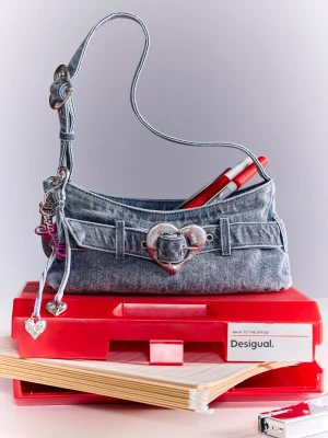 MAŁA TORBA DENIM Desigual czarny