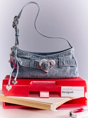 MAŁA TORBA DENIM Desigual czarny