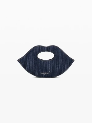 MAŁA TORBA DENIM Desigual niebieski