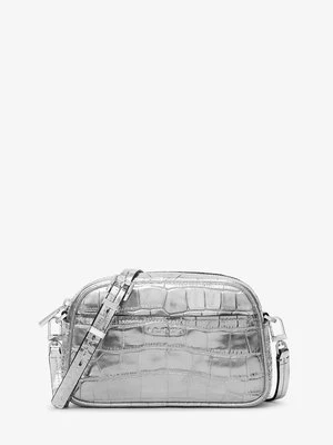Mała torba do przewieszenia przez ramię Jet Set ze skóry metalicznej z fakturą łuski krokodyla MICHAEL Michael Kors