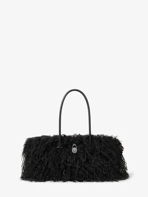 Mała torba Hamilton Moderne z syntetycznej wełny strzyżonej MICHAEL Michael Kors