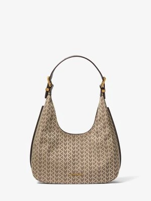 Mała torba hobo na ramię Nolita z żakardowym logo MK2000 MICHAEL Michael Kors