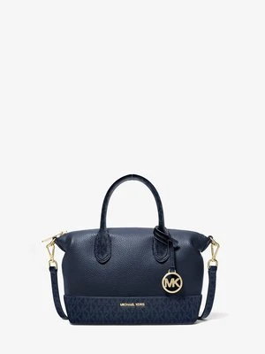 Mała torba Hyde ze skóry groszkowej z charakterystycznym logo Michael Kors Outlet