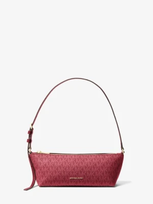 Mała torba Laila z charakterystycznym logo Michael Kors CIEMNOCZERWONY (Czerwony)