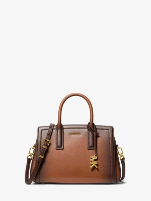 Mała torba Laila z polerowanej skóry Michael Kors BRĄZOWY (Brązowy)