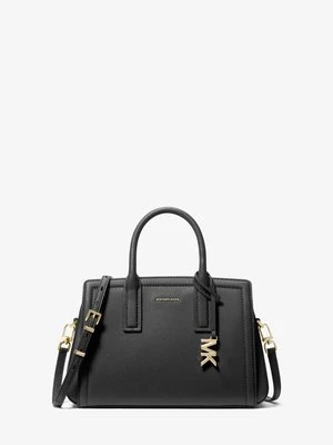 Mała torba Laila ze skóry groszkowej Michael Kors CZARNY (Czarny)