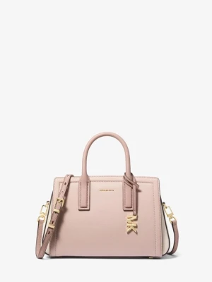 Mała torba Laila ze skóry groszkowej w bloki kolorów Michael Kors