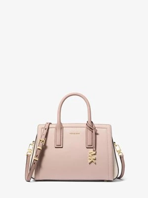 Mała torba Laila ze skóry groszkowej w bloki kolorów MICHAEL Michael Kors