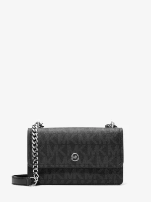 Mała torba na ramię Abbott z charakterystycznym logo Michael Kors CZARNY (Czarny)